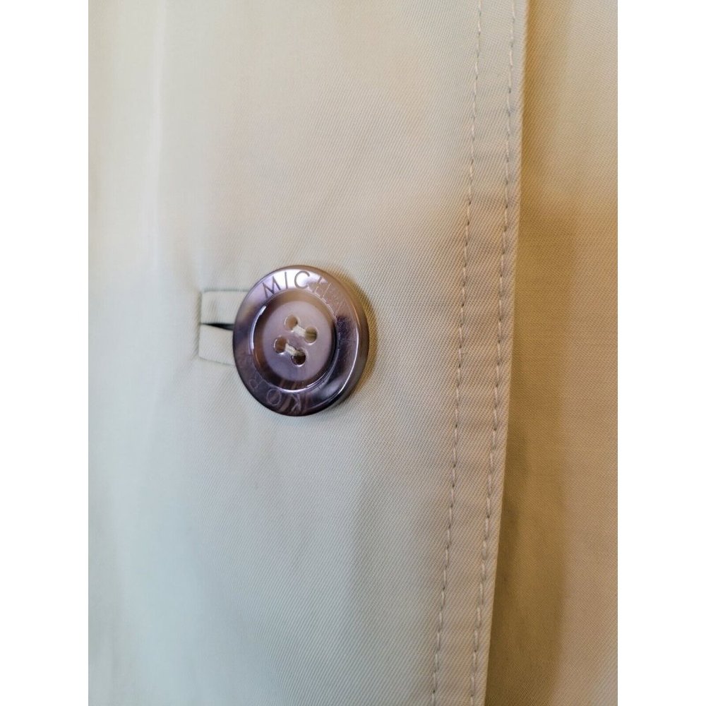 Michael Kors Trench Coat Womens Size L Mint Green GUC! - Picture 6 of 16